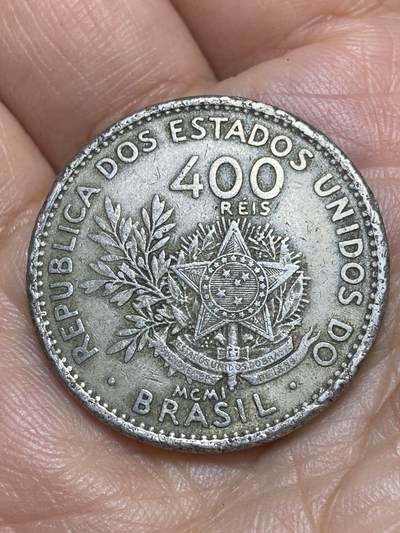 2026年第九场(总第一百七十八场）外国好品散币场(免佣金) - 巴西🇧🇷1901单年份400瑞斯(共和国时期第一版)