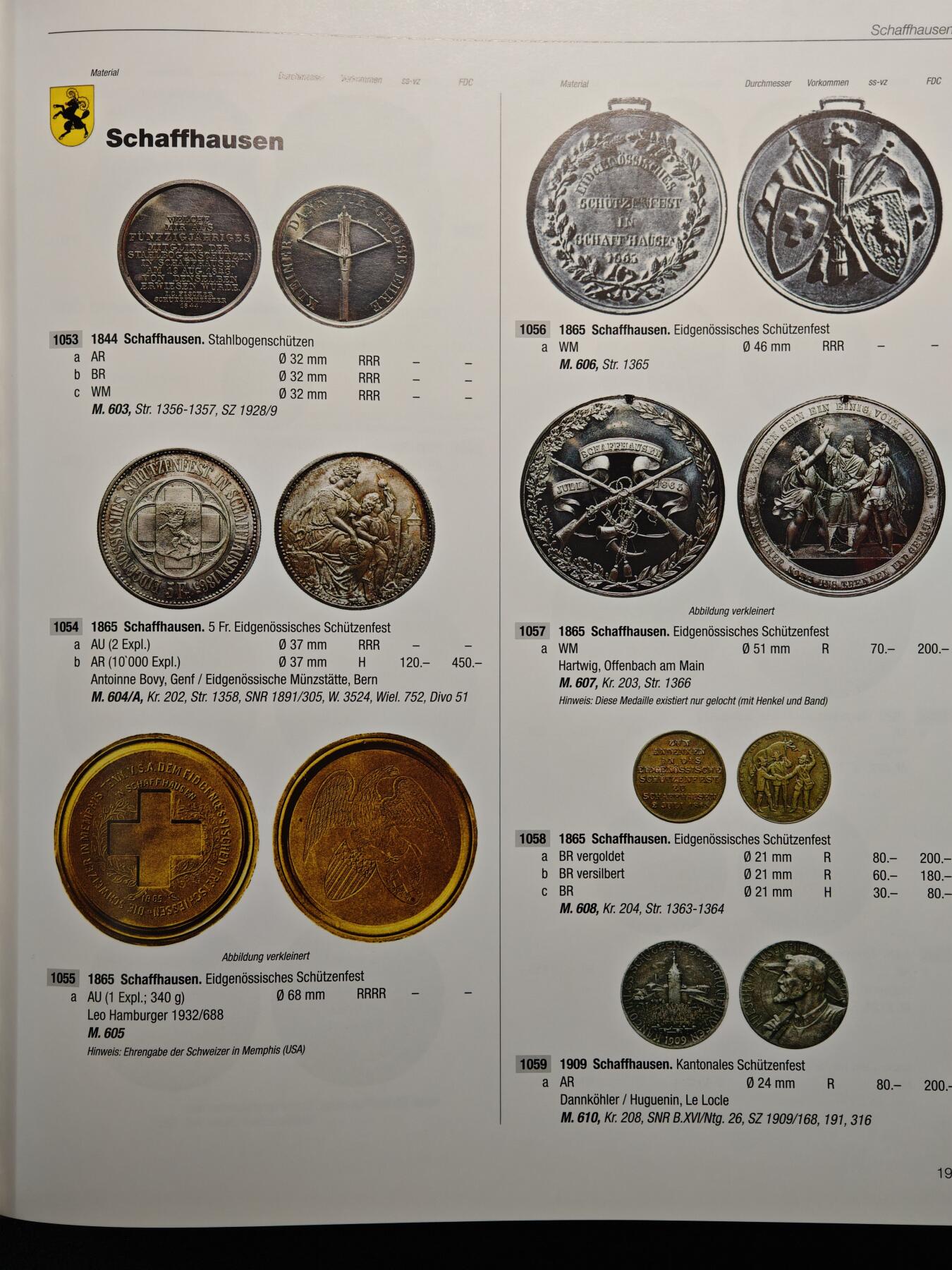 【德藏】世界币章拍卖第162期（拍品征集中~欢迎藏友联系） 98新 瑞士射击节银币及银章目录 硬壳精装 全彩铜板纸印刷 大开本 全书约408页