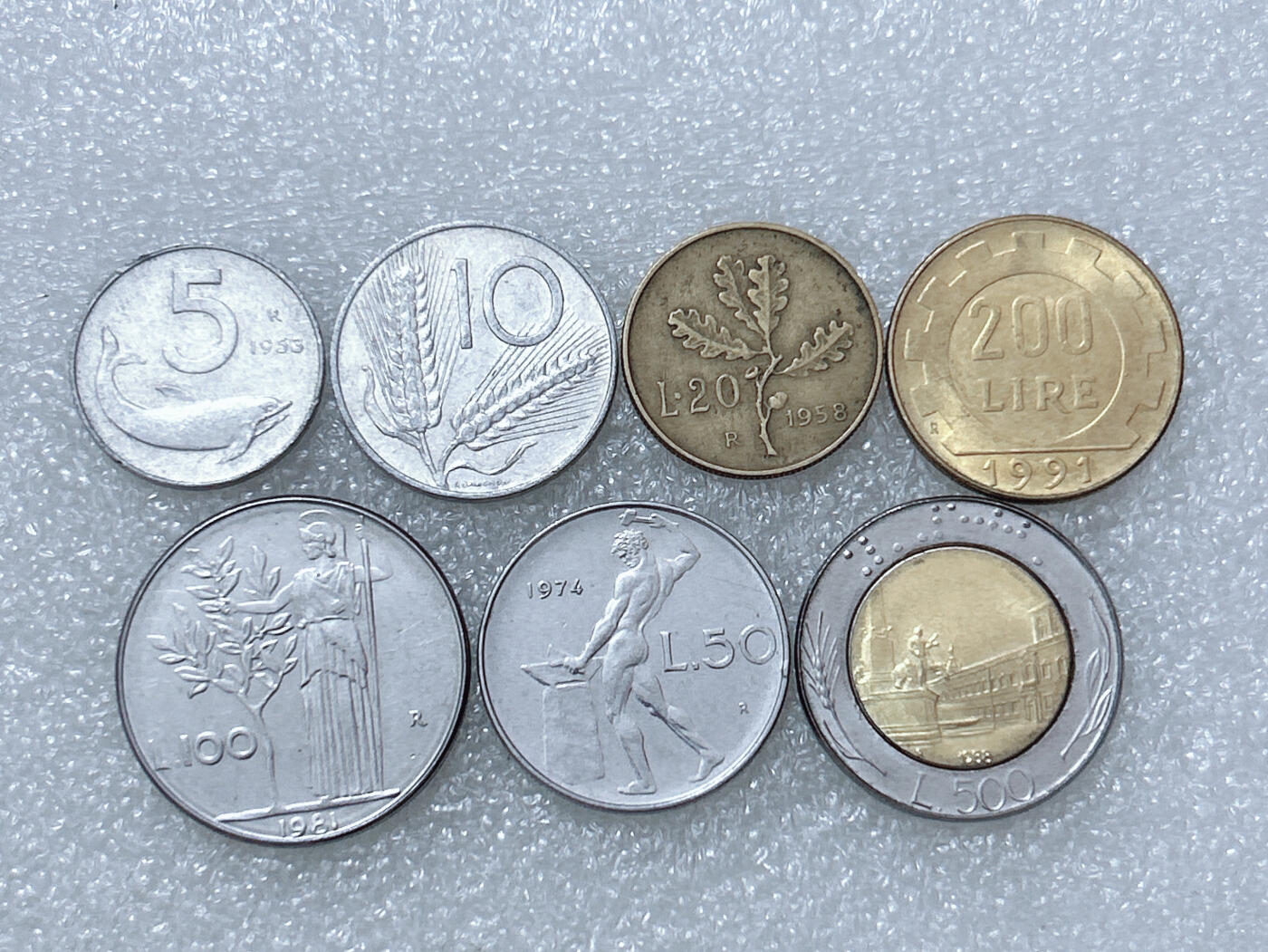 第一海外回流一元起拍收藏 散集专场  第293期 意大利硬币 7枚