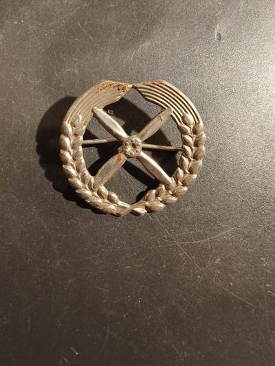 老王徽章第177期 - 东德空军遮阳帽帽徽