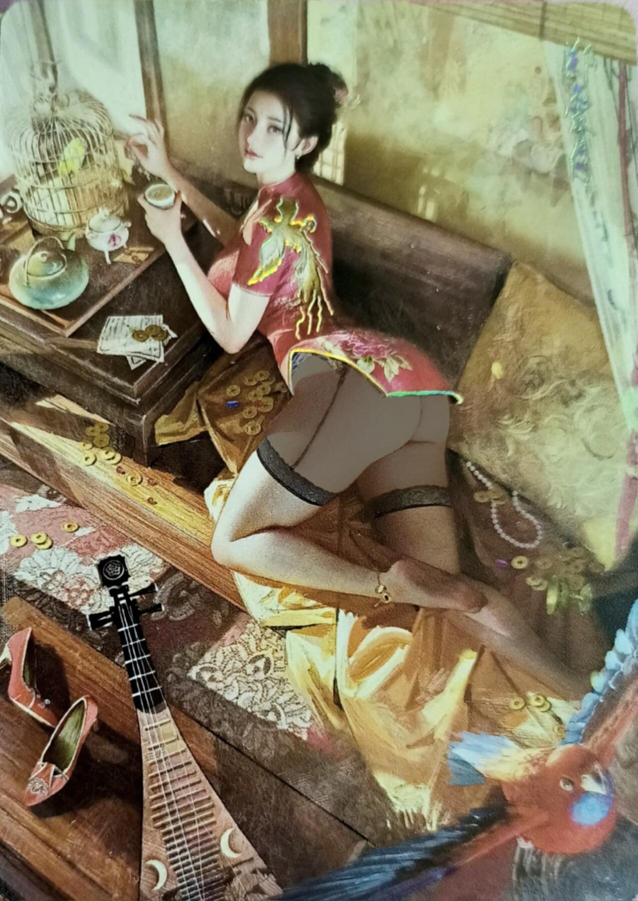 满200包邮！！龙虎卡牌-七二场（满200元包邮，无佣金，每周六结拍，欢迎送拍） 幻彩2张 燎原 刷子 人间传 郑爱月一对