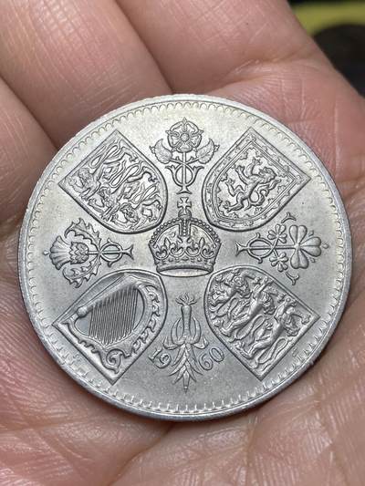 2026年第九场(总第一百七十八场）外国好品散币场(免佣金) - 英国🇬🇧1960年5先令(伊丽莎白二世青年桂冠，纽约英国博览会纪念币)