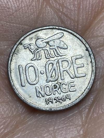 2026年第九场(总第一百七十八场）外国好品散币场(免佣金) - 挪威🇳🇴1964年10欧尔(奥拉夫五世第一套第二版)