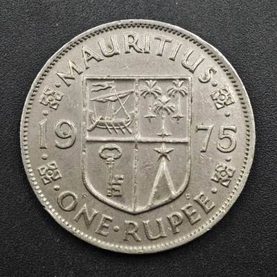 【淘币小摊】实时拍第八百四十九拍   散币银币场   满百包邮可预留二周 每周一统一发货   - 毛里求斯1975年1卢比