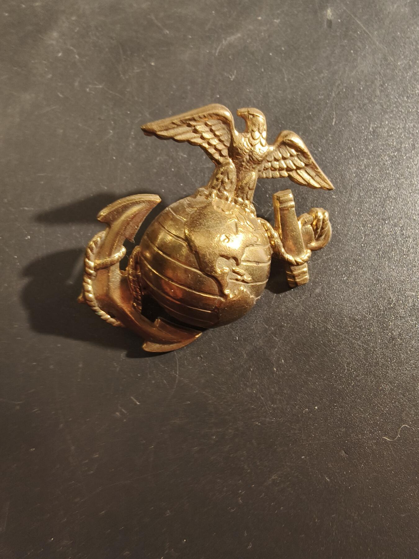 老王徽章第177期 美国海军陆战队大檐帽帽徽