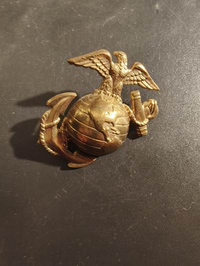 老王徽章第177期 - 美国海军陆战队大檐帽帽徽