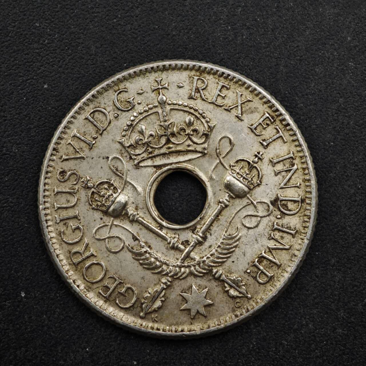 【淘币小摊】实时拍第八百四十九拍   散币银币场   满百包邮可预留二周 每周一统一发货   英属几内亚1938年1先令银币