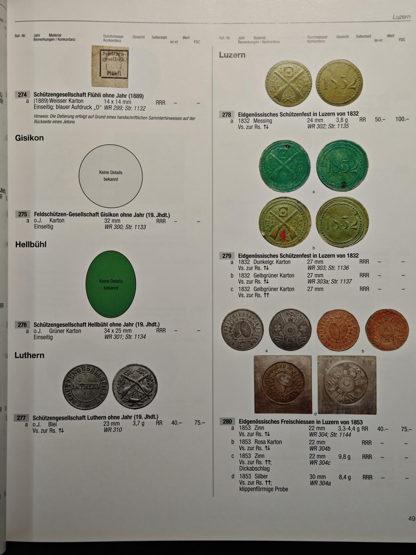 【德藏】世界币章拍卖第162期（拍品征集中~欢迎藏友联系） 98新 瑞士射击节代用币目录 硬壳精装 全彩铜板纸印刷 大开本 全书约120页