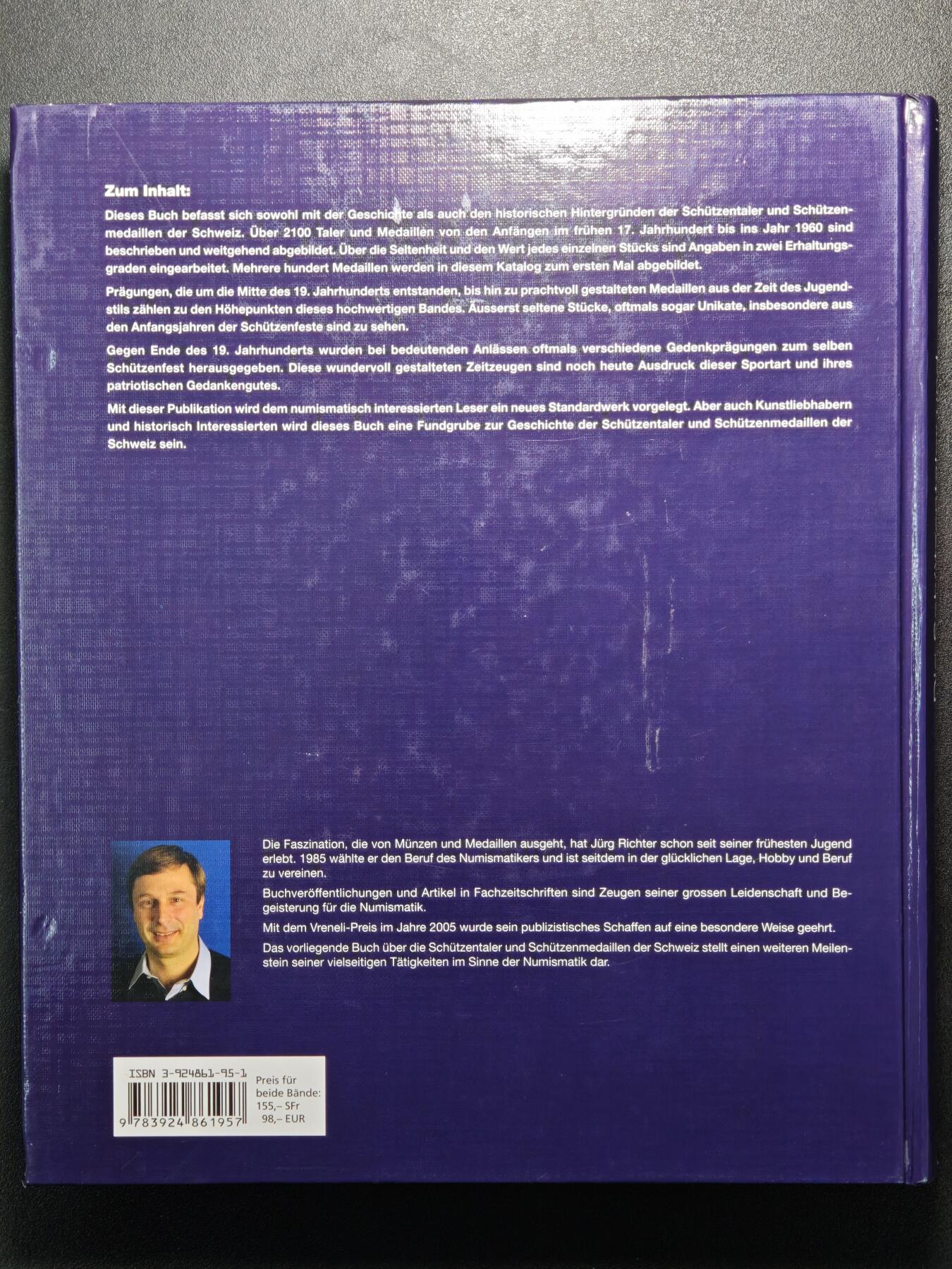 【德藏】世界币章拍卖第162期（拍品征集中~欢迎藏友联系） 98新 瑞士射击节银币及银章目录 硬壳精装 全彩铜板纸印刷 大开本 全书约408页