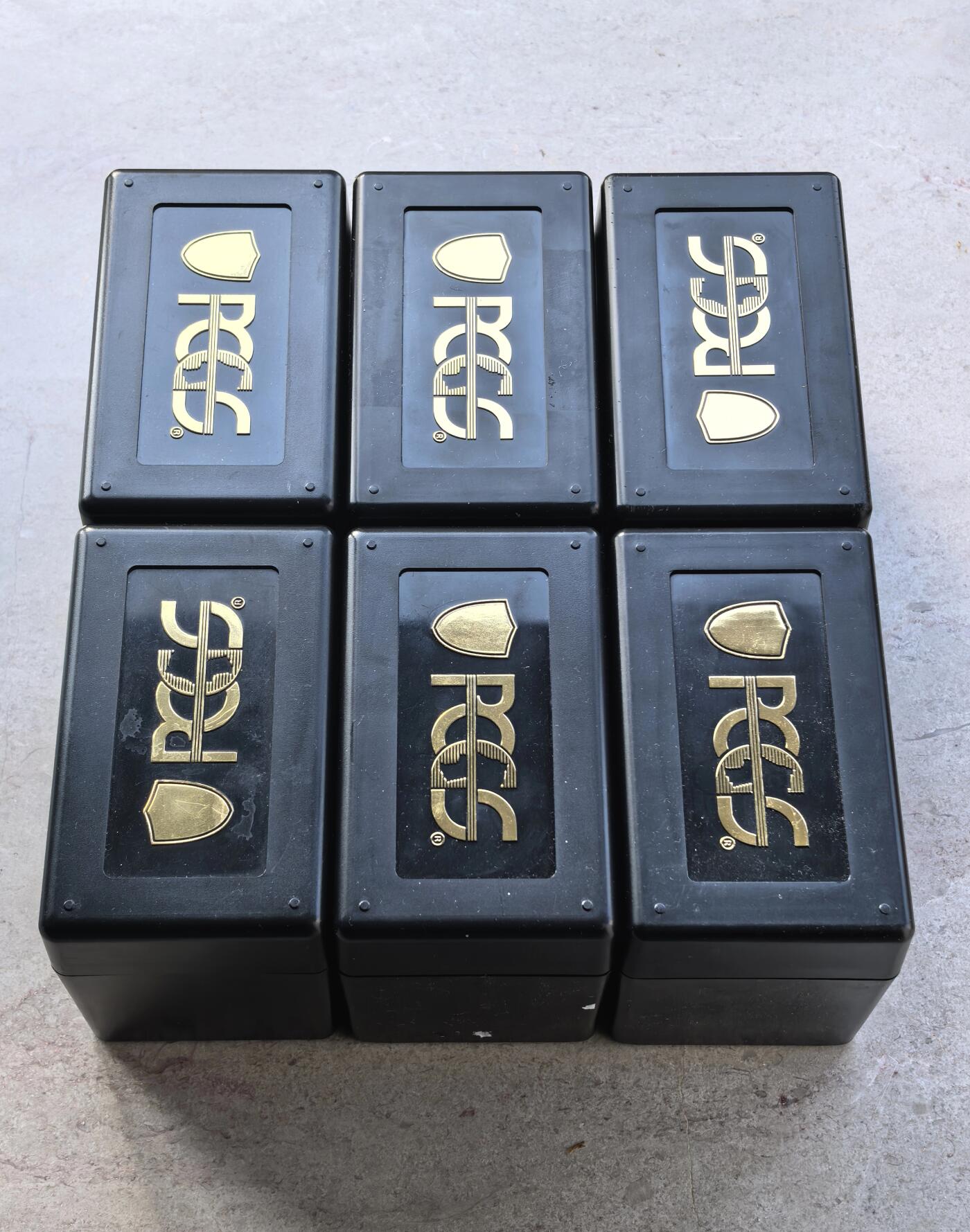 博洋堂世界钱币拍卖第157期（全场包邮） 黑色PCGS官方评级币收纳盒6枚一组，每盒可存放10枚，携带方便-1