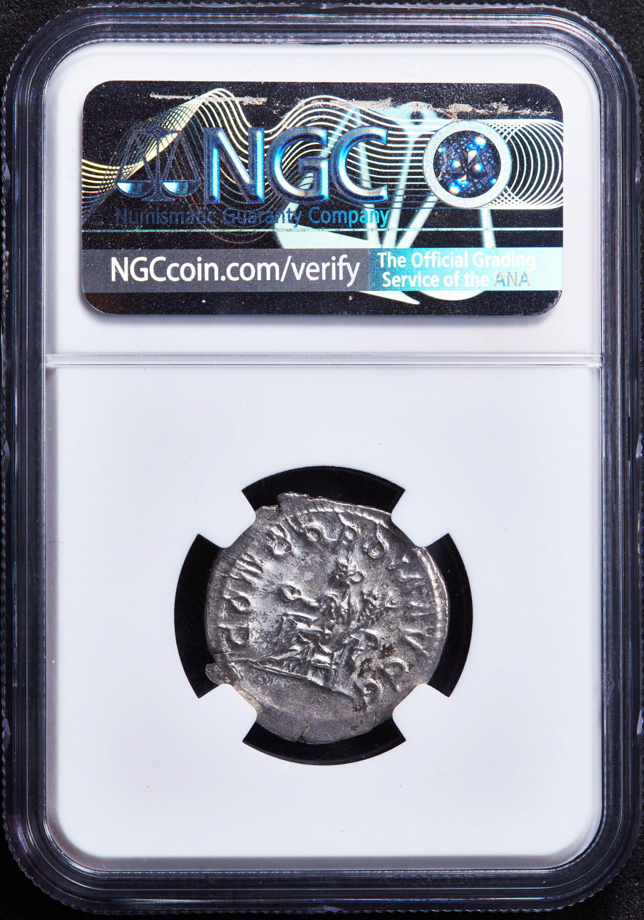 【俄甄集藏】“万象更新、马呈祥瑞”迎新春俄甄精品场-2026年(047)01-21 星期三 晚 19:30 全场包邮 古罗马帝国公元244-249年奥塔西莉亚·塞维拉皇后双第纳尔和谐女神银币，NGC MS，罗马造币厂打制，正面皇后奥塔西莉亚·塞维拉右像，背面和谐女神手持丰饶角坐像，打制清晰，银光闪闪，MS难得