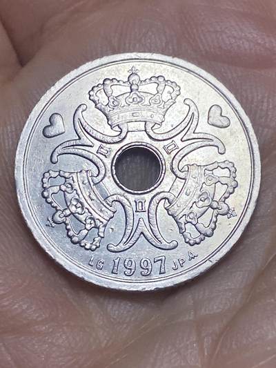 2026年第九场(总第一百七十八场）外国好品散币场(免佣金) - 丹麦🇩🇰1997年2克朗(玛格丽特二世第一版，LG; JP; A版)