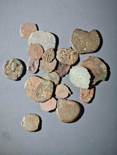 108期新疆红钱粟特钱币丝路钱币专场 - A6丝路铜币一组20个