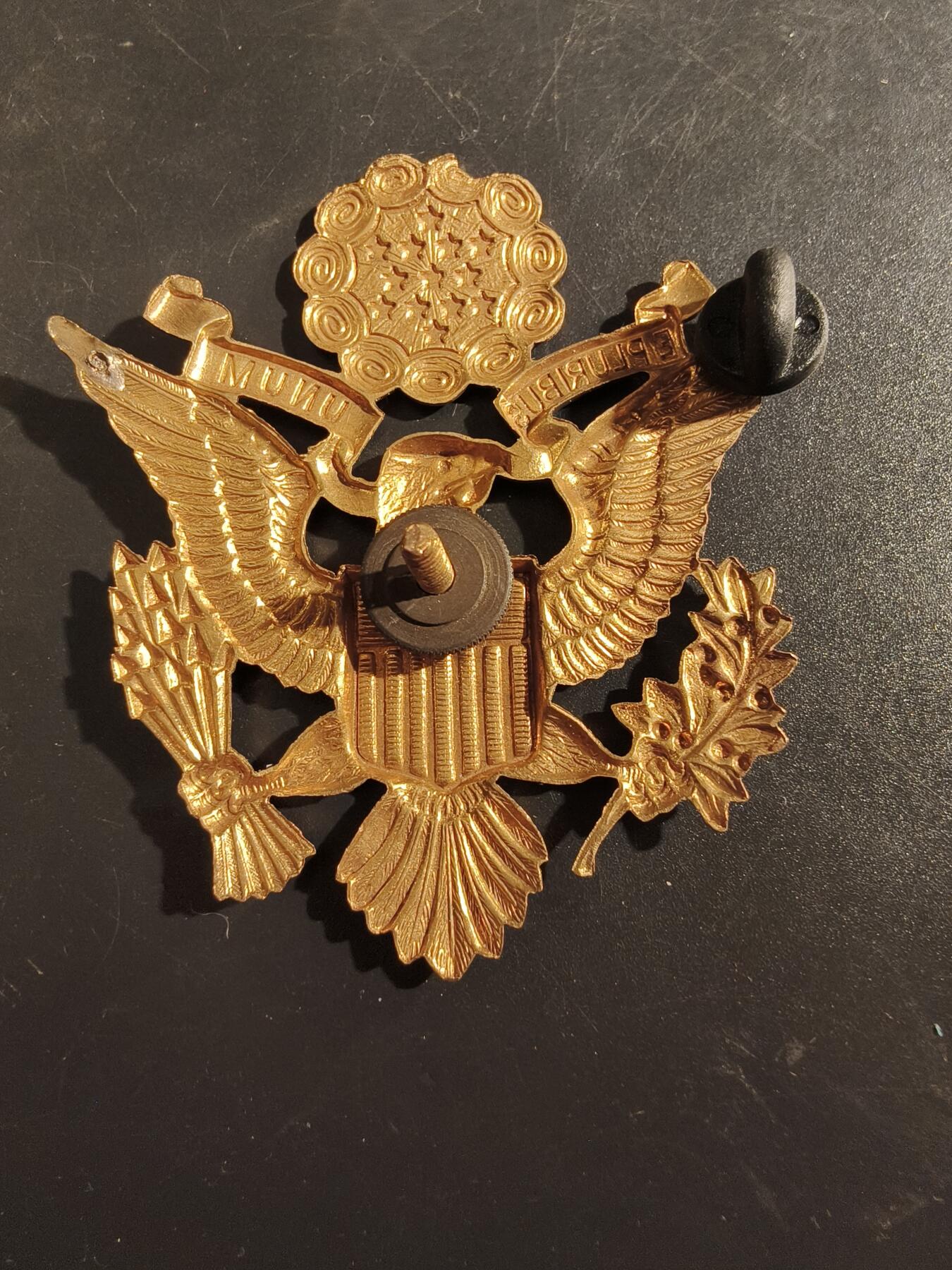 老王徽章第177期 美国陆军大檐帽帽徽