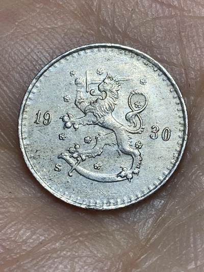 2026年第九场(总第一百七十八场）外国好品散币场(免佣金) - 芬兰🇫🇮1930年25盆尼(独立后首套第一版，S标，铜镍材质版)