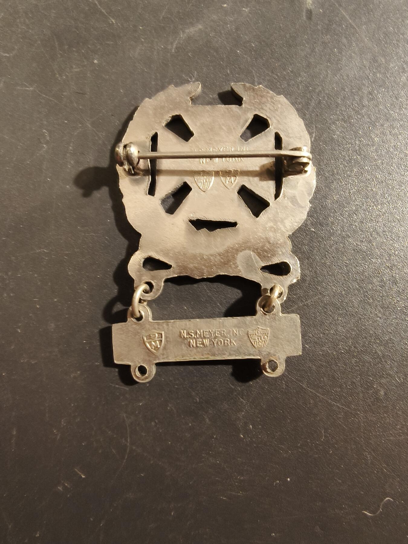 老王徽章第177期 美国陆军神射手技能章    步枪勋条    二战时期横针版