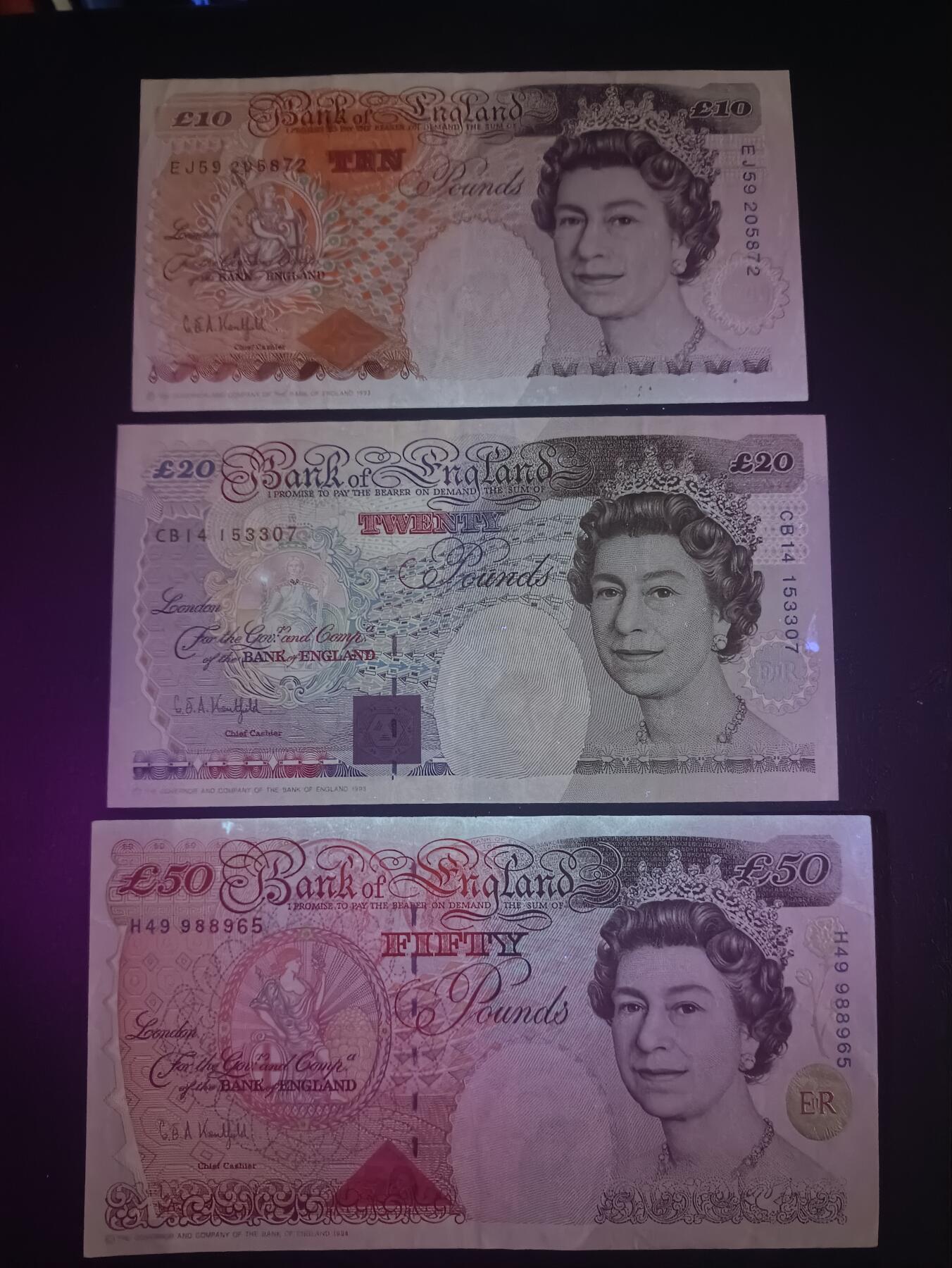 2026一月第三期，总213期 英格兰套钞批量三张流通品相