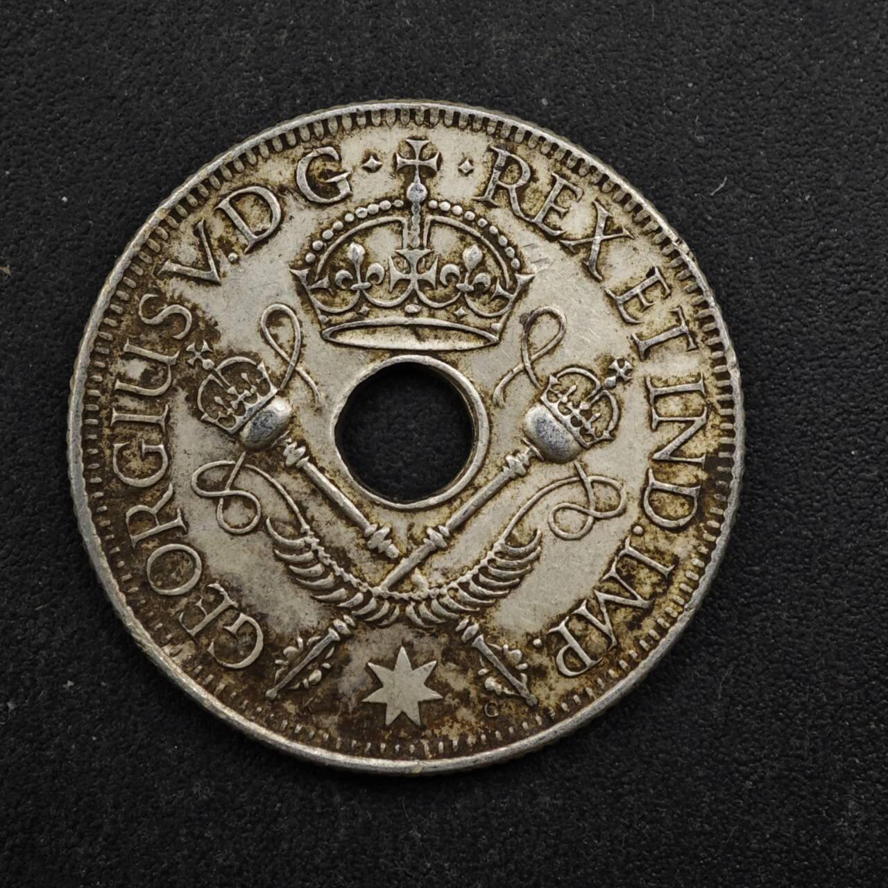 【淘币小摊】实时拍第八百四十九拍   散币银币场   满百包邮可预留二周 每周一统一发货   英属几内亚1936年1先令银币