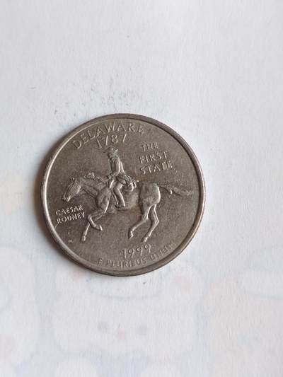 外国硬币 - 美国1999年启动50州纪念25分币计划，每年发行5枚代表不同州的纪念币