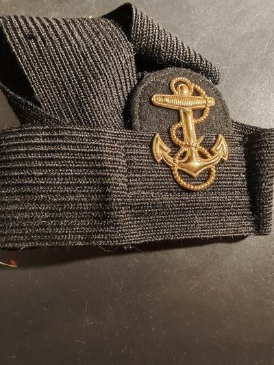 老王徽章第177期 - 美国海军候补军官大檐帽帽徽    包10k金