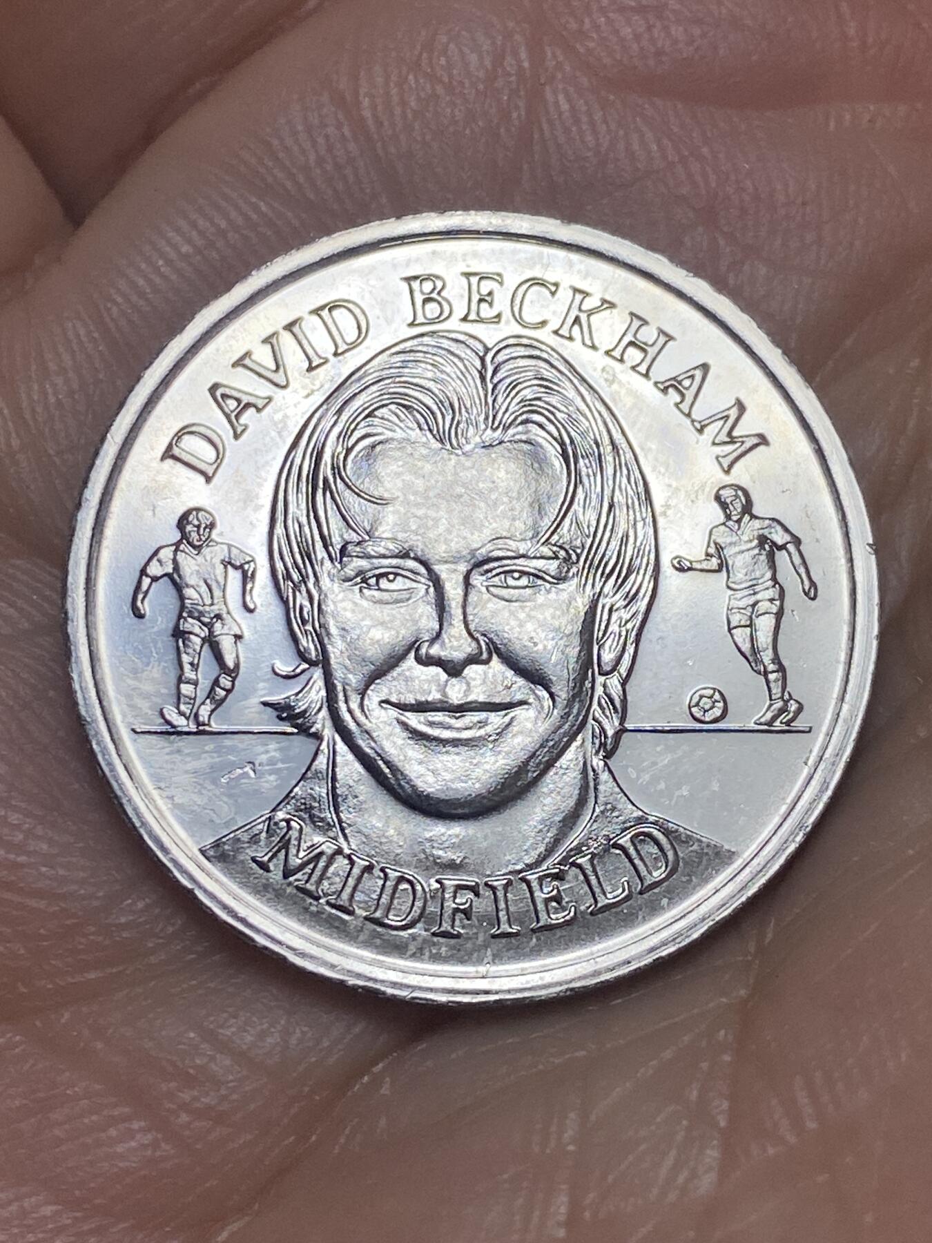 2026年第九场(总第一百七十八场）外国好品散币场(免佣金) 英国🇬🇧1998年法国世界杯纪念章(英格兰国家队核心中场–大卫·贝克汉姆)