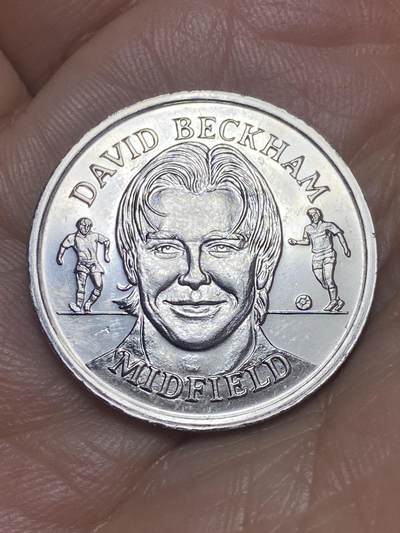 2026年第九场(总第一百七十八场）外国好品散币场(免佣金) - 英国🇬🇧1998年法国世界杯纪念章(英格兰国家队核心中场–大卫·贝克汉姆)