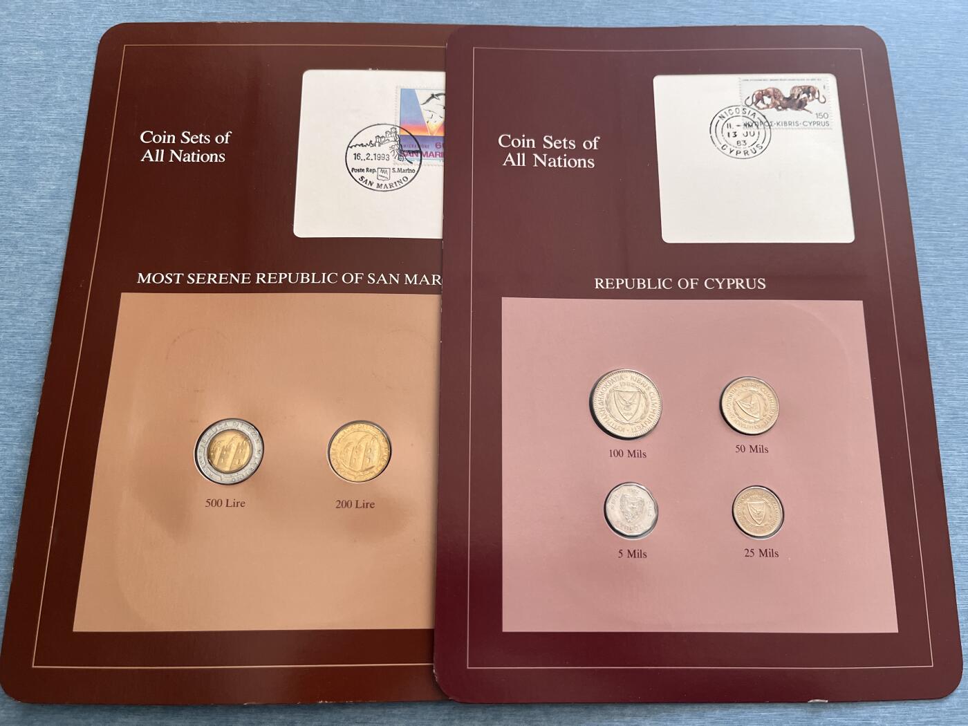 咖啡豆•收藏 2025年Jan_22th世界各国富兰克林套币拍卖 塞浦路斯/圣马利诺-世界各国UNC硬币套币富兰克林包装