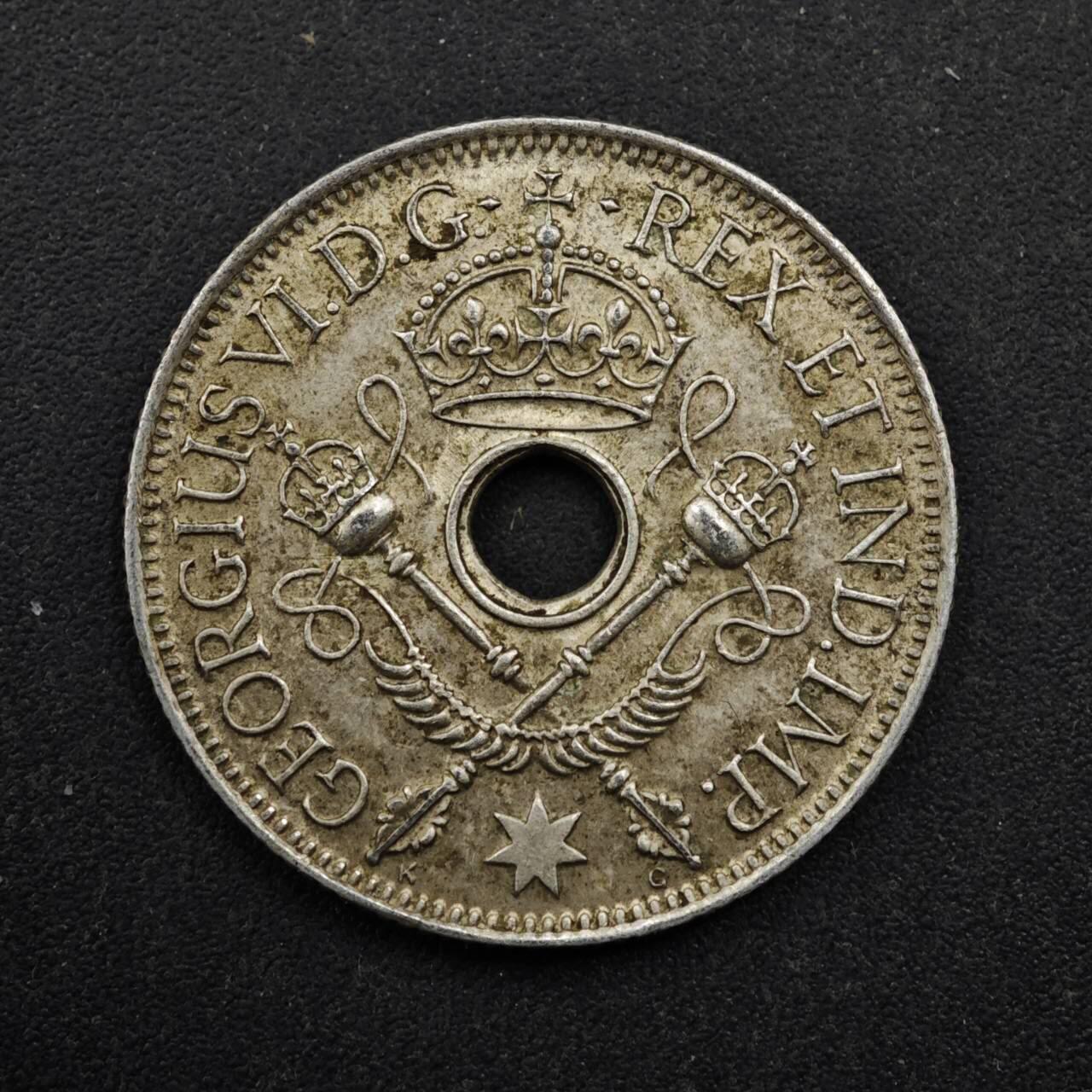 【淘币小摊】实时拍第八百四十九拍   散币银币场   满百包邮可预留二周 每周一统一发货   英属几内亚1945年1先令银币