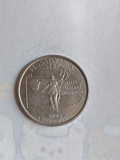 外国硬币 - 美国1999年启动50州纪念25分币计划，每年发行5枚代表不同州的纪念币