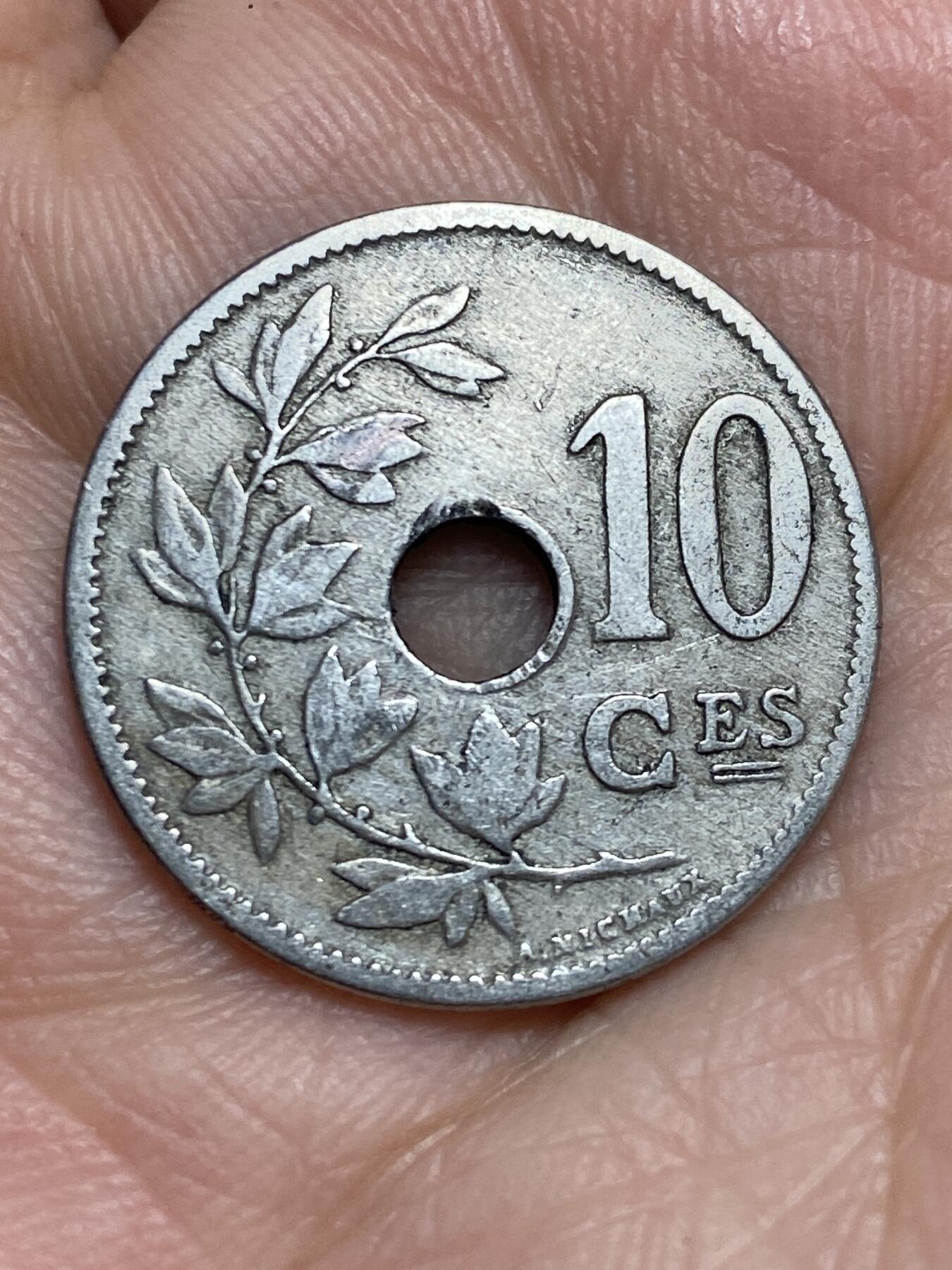 2026年第九场(总第一百七十八场）外国好品散币场(免佣金) 比利时🇧🇪1904年10分(利奥波德二世时期，法语版)