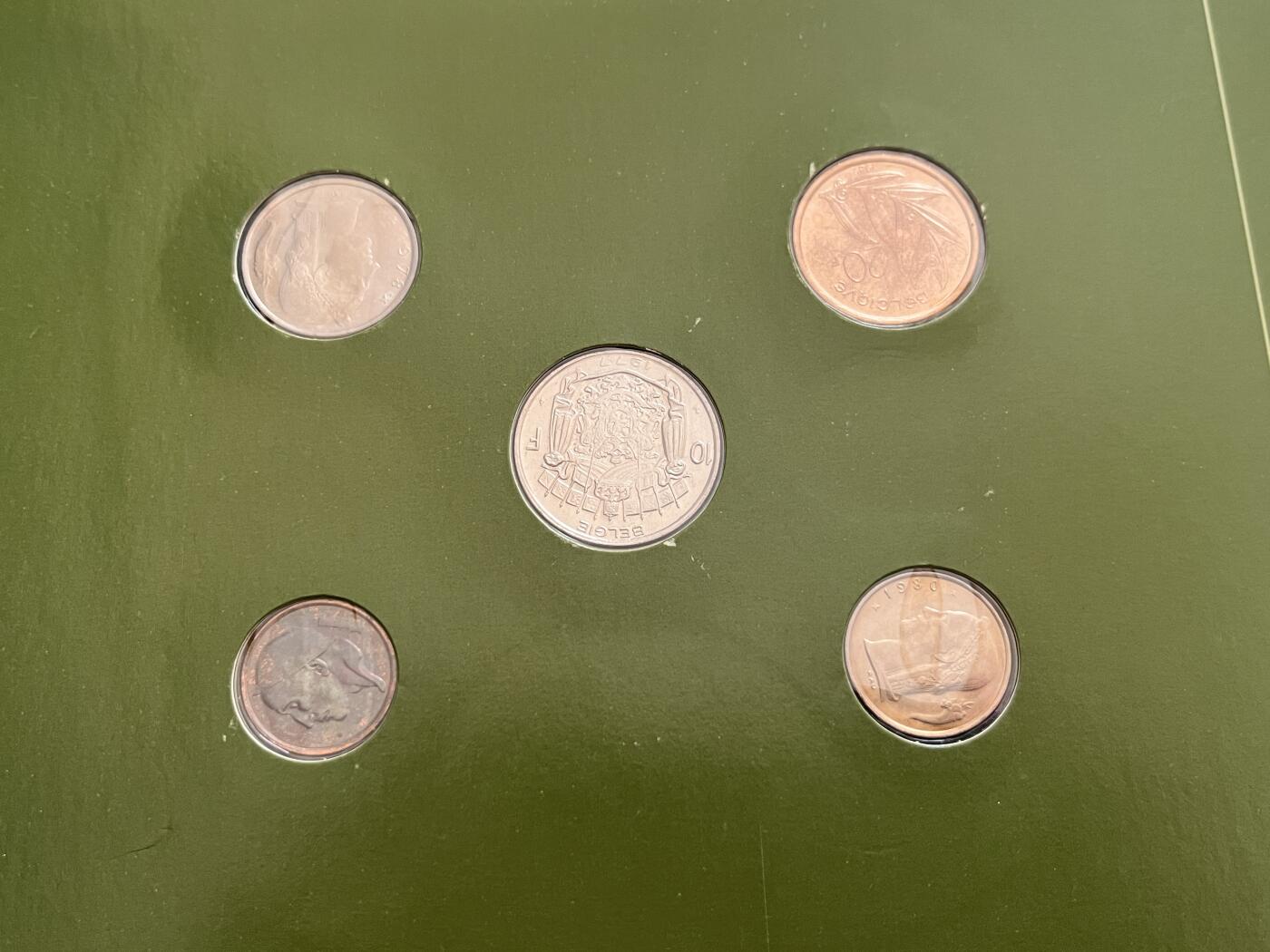 咖啡豆•收藏 2025年Jan_22th世界各国富兰克林套币拍卖 葡萄牙/比利时-世界各国UNC硬币套币富兰克林包装