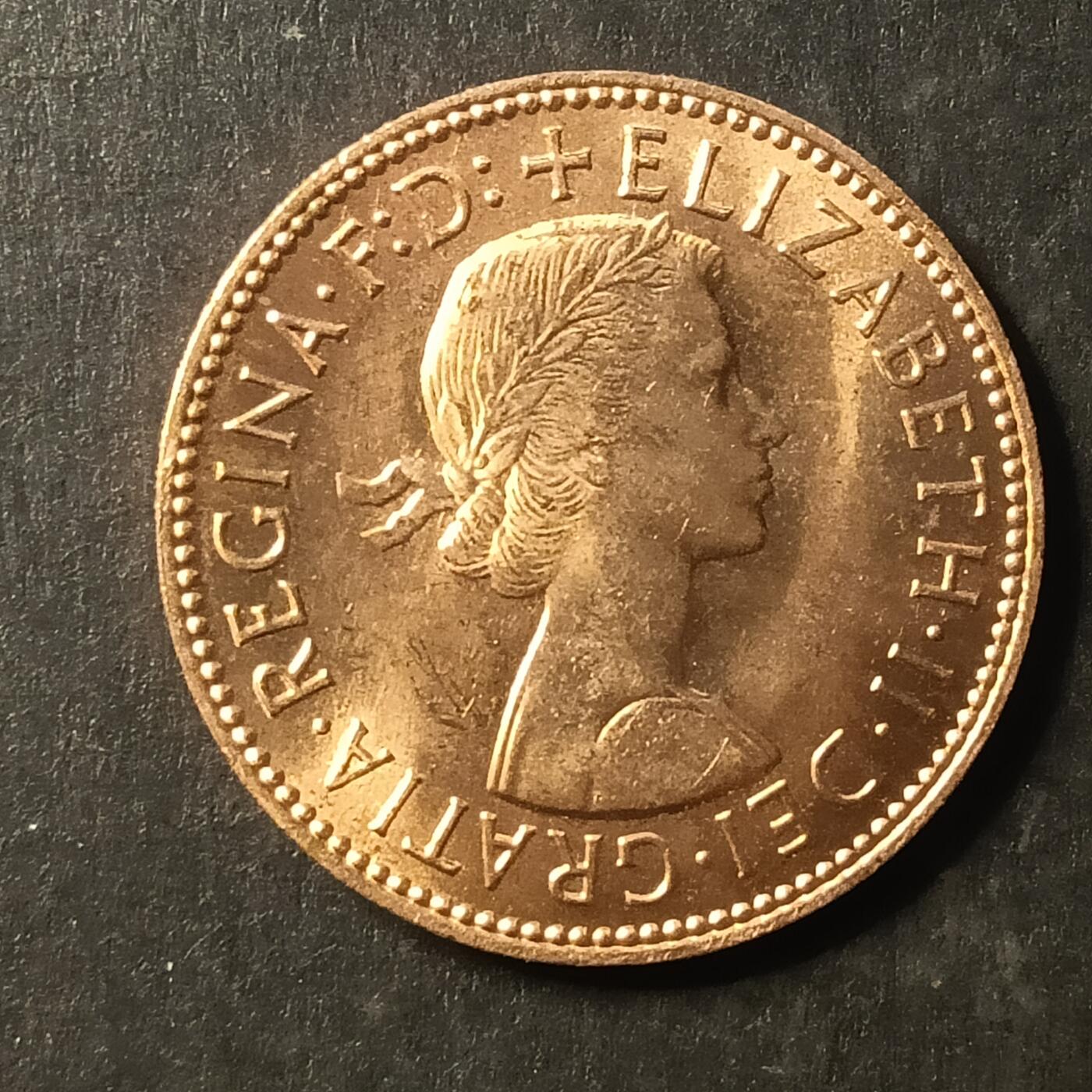 逸泉钱币2026A第世界钱币纪念币专场A第三场A401-701 640 英国女王半便士硬币