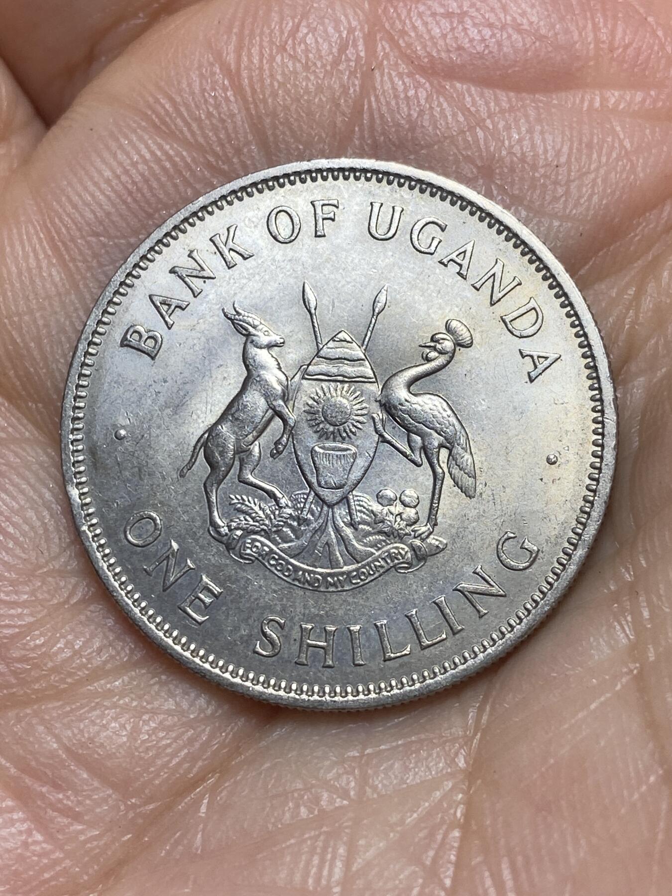 2026年第九场(总第一百七十八场）外国好品散币场(免佣金) 带光好品–乌干达🇺🇬1968年1先令(独立后第一套流通硬币)
