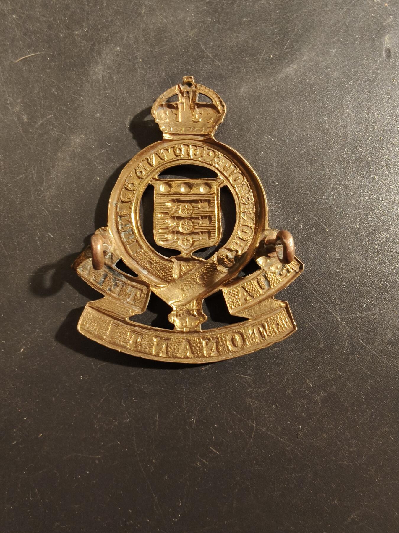 老王徽章第177期 英国皇家军械署帽徽     一战时期