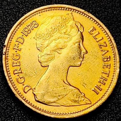 泉币菌-第171场- 精品福利场 - 英国2便士铜币 青年伊丽莎白女王 孔雀翎皇冠 26mm