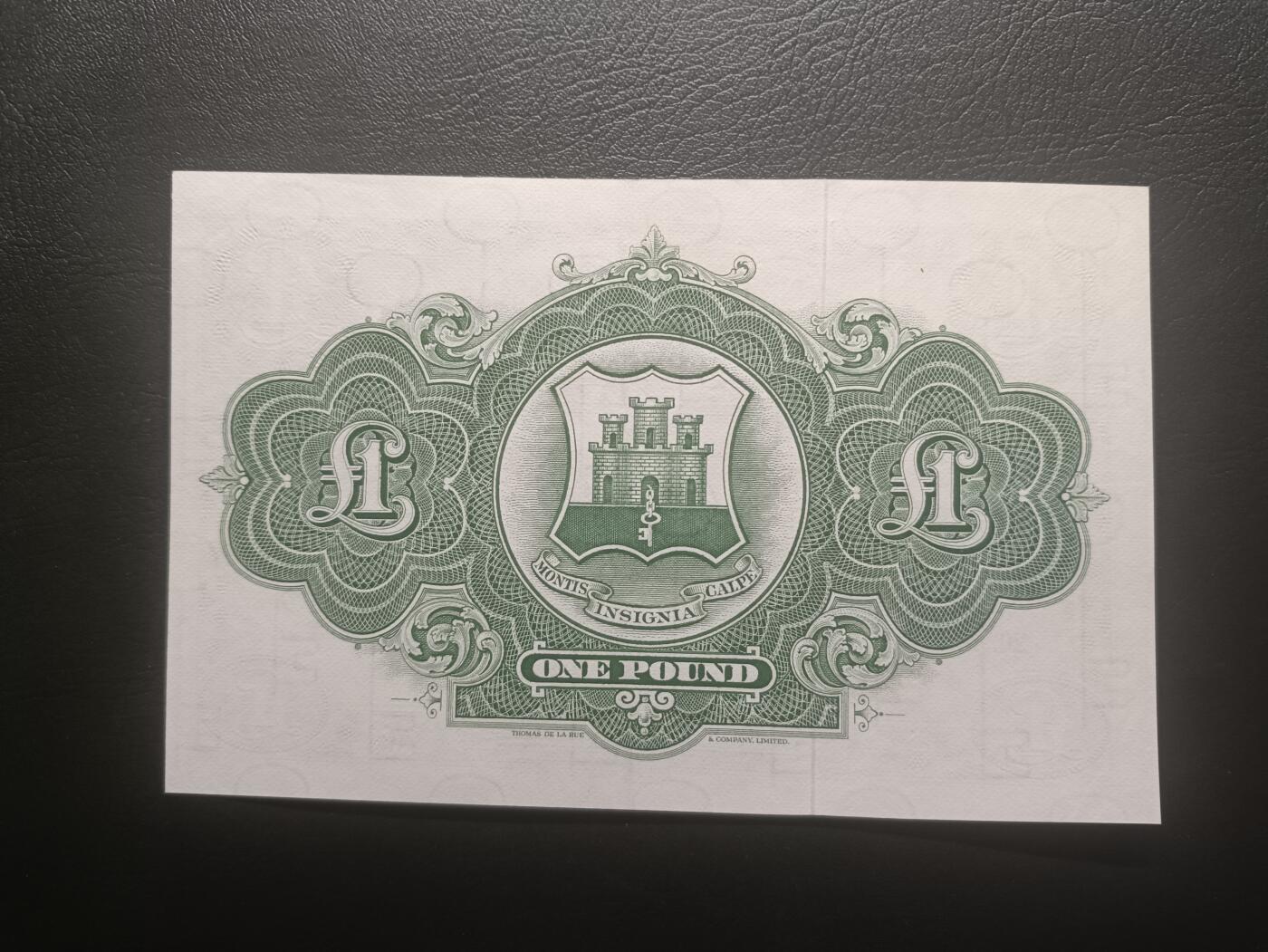 2026一月第三期，总213期 英属直布罗陀1971年1镑UNC，峭壁悬崖和总督府徽章，少见品种