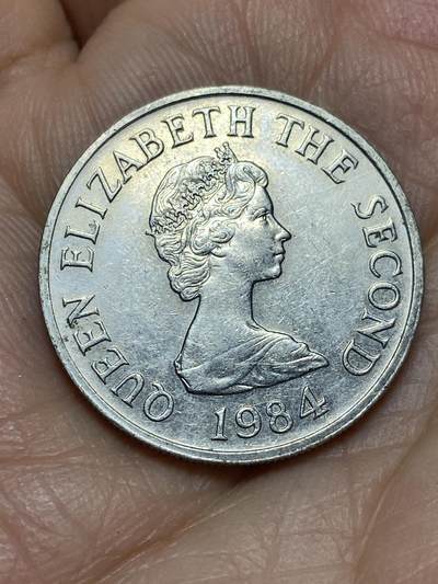 2026年第九场(总第一百七十八场）外国好品散币场(免佣金) - 英属泽西岛🇯🇪1984年5便士(伊丽莎白二世中年花冠，十进制第三套第一版，大尺寸版)