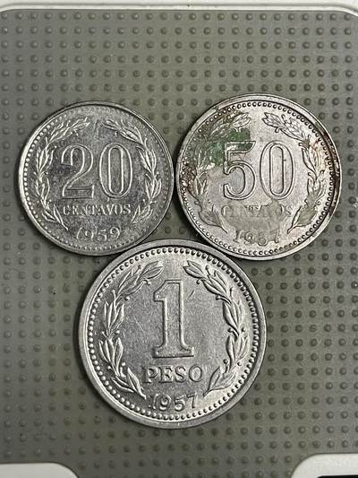 2026年第13场各国散币拍卖（总第163场） - 阿根廷3枚