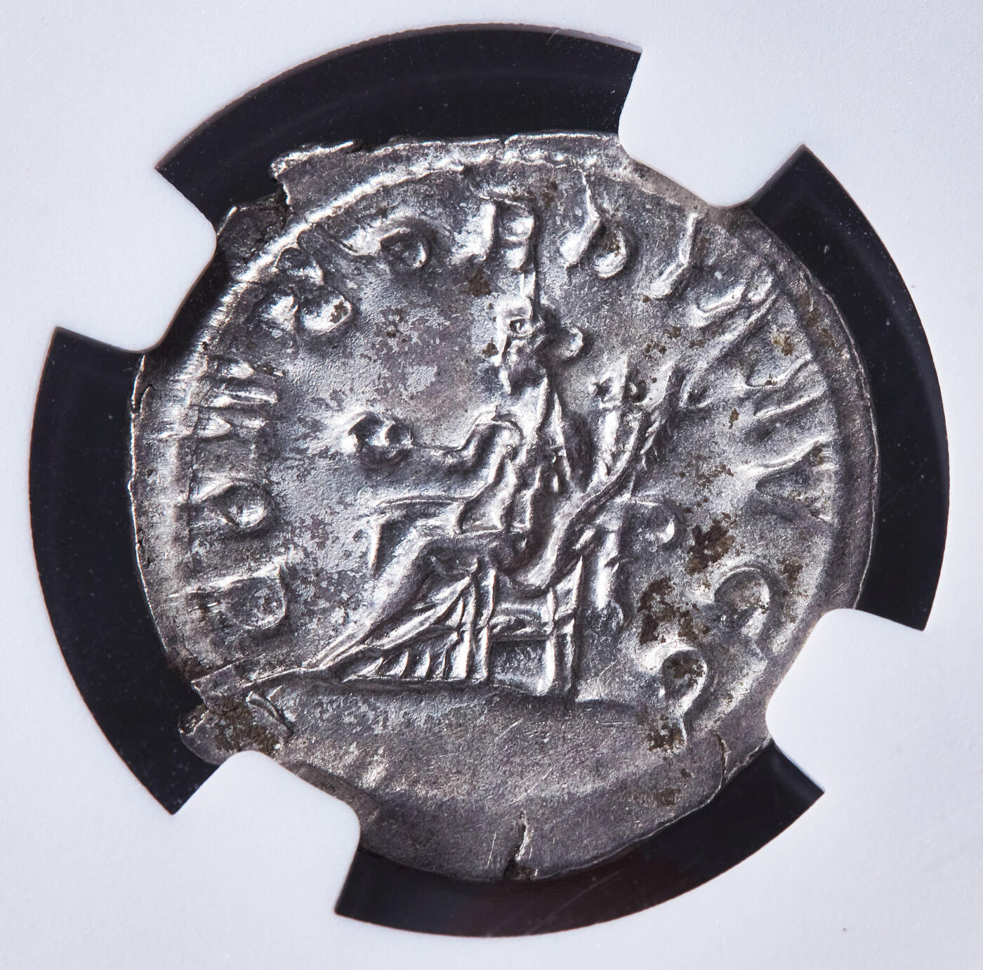 【俄甄集藏】“万象更新、马呈祥瑞”迎新春俄甄精品场-2026年(047)01-21 星期三 晚 19:30 全场包邮 古罗马帝国公元244-249年奥塔西莉亚·塞维拉皇后双第纳尔和谐女神银币，NGC MS，罗马造币厂打制，正面皇后奥塔西莉亚·塞维拉右像，背面和谐女神手持丰饶角坐像，打制清晰，银光闪闪，MS难得