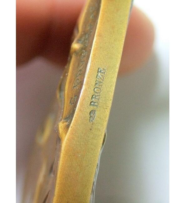 【艺术】法国艺术大章1918年 名将福煦元帅+著名一战投降签署火车车厢 高浮雕精制超大铜章 68MM 158克