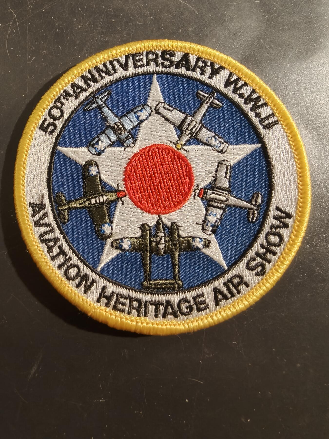 老王徽章第177期 美国二战50周年航空遗产航展臂章