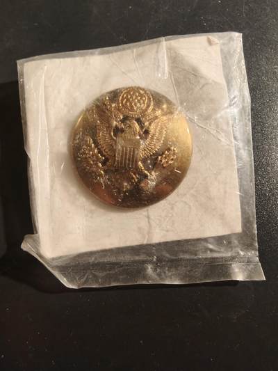 老王徽章第177期 - 美国陆军大檐帽帽徽   原封未拆