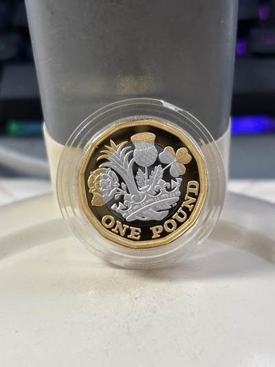 第188期拍卖 - 英国2017年1英镑加厚双色纪念银币，925银，20.92克，发行量4500枚