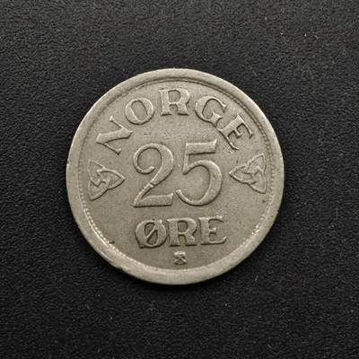 【淘币小摊】实时拍第八百四十九拍   散币银币场   满百包邮可预留二周 每周一统一发货   - 挪威1957年25欧尔镍币