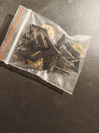 老王徽章第177期 - 美国陆军中士金属军衔一组    低可视度