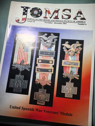 盛世勋华——号角文化勋章邮票专场拍卖第299期 - 美国勋章学会会刊 第54卷第6期 2003年11/12月刊 44页