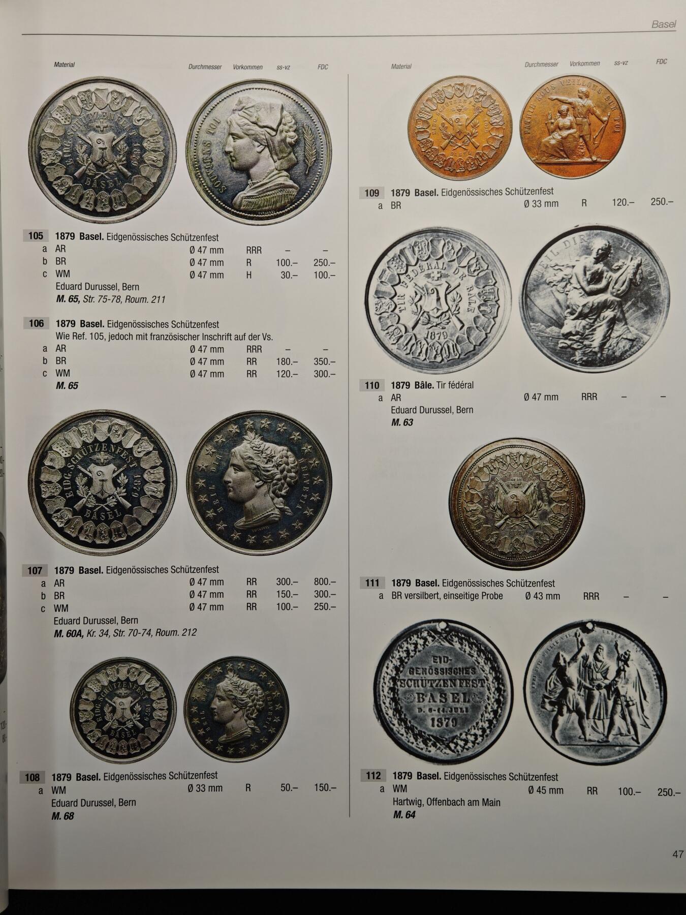 【德藏】世界币章拍卖第162期（拍品征集中~欢迎藏友联系） 98新 瑞士射击节银币及银章目录 硬壳精装 全彩铜板纸印刷 大开本 全书约408页