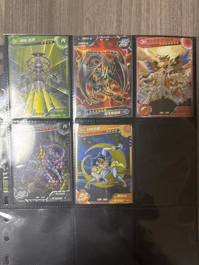 阳大大卡牌拍卖第94期（持续收拍品，周六晚上九点截拍，进群福利早知道） - 东来卡社 东来智造 5张 彩雕 带卡页卡膜