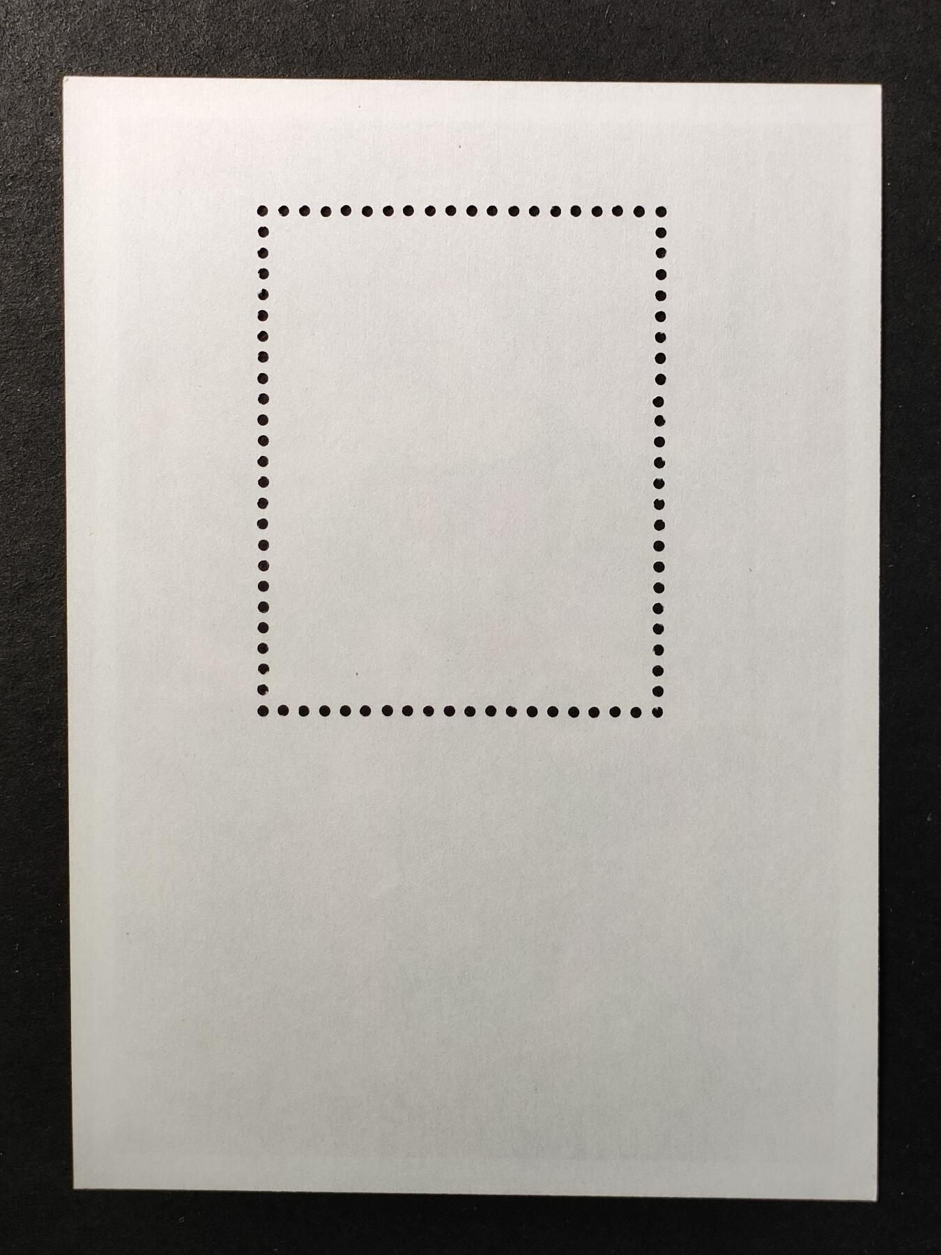 ↓君缘收藏714期☞钱币邮品↓无佣金、可寄存、满30元包邮  纪念张， 意大利文艺复兴三杰之一拉斐尔《金翅雀圣母》名画纪念张