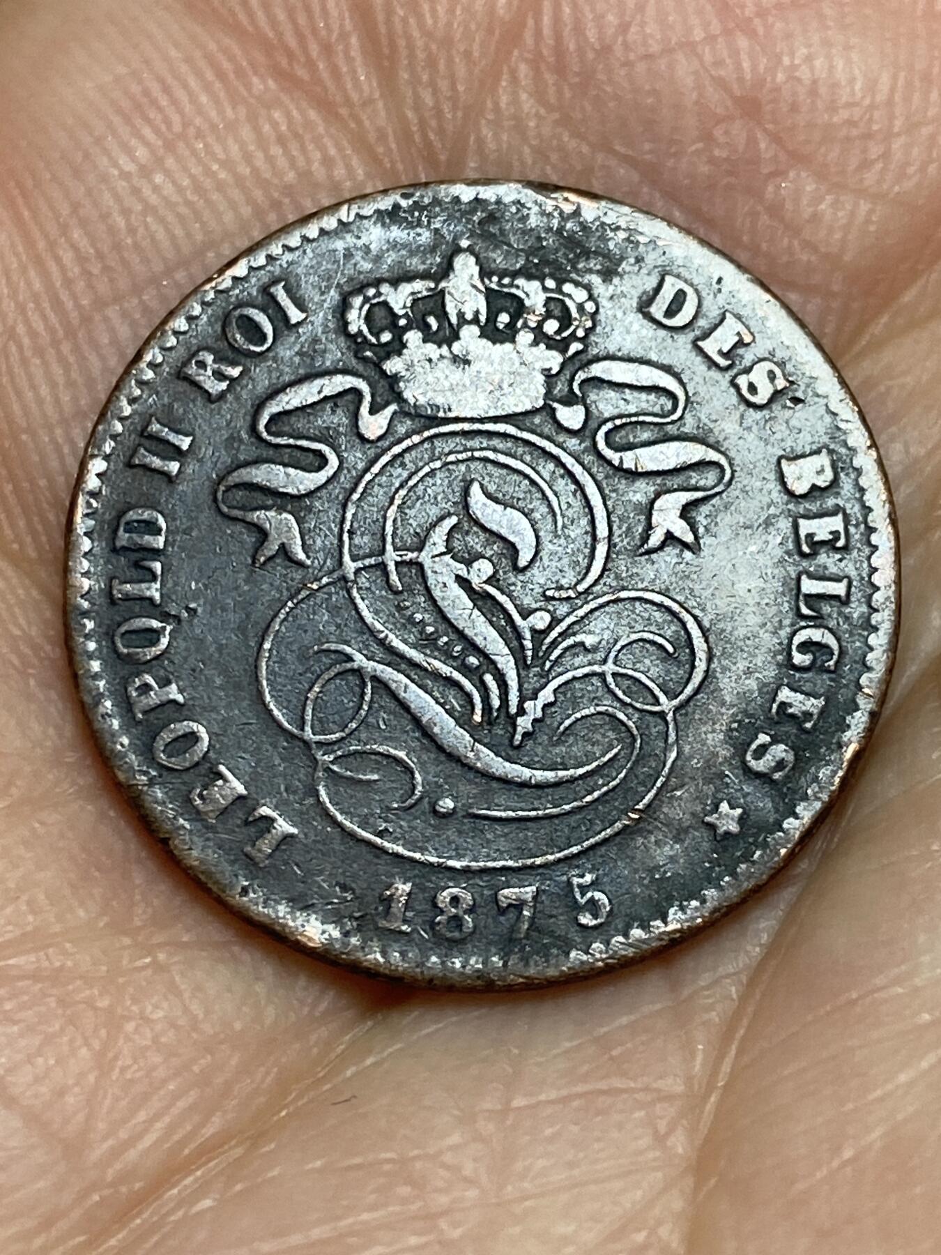 2026年第九场(总第一百七十八场）外国好品散币场(免佣金) 比利时🇧🇪1875年2分(利奥波德二世时期)